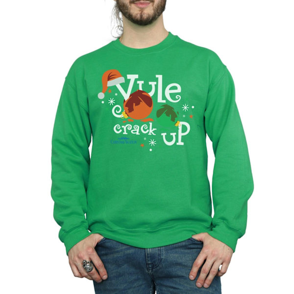 National Lampoon's Christmas Vacation Herr Yule Crack Up Sweatshirt Irish Green L