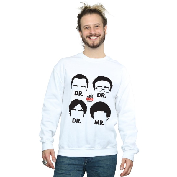 The Big Bang Theory Mens Doctors And Mr Sweatshirt 3XL Vit White 3XL
