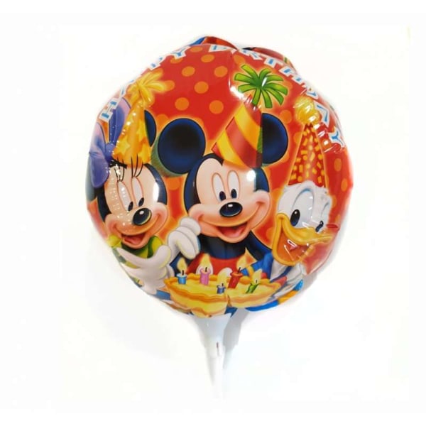 Mickey Mouse & Friends Mini Happy Birthday Ballong En Storlek Flerfärgad Multicoloured One Size