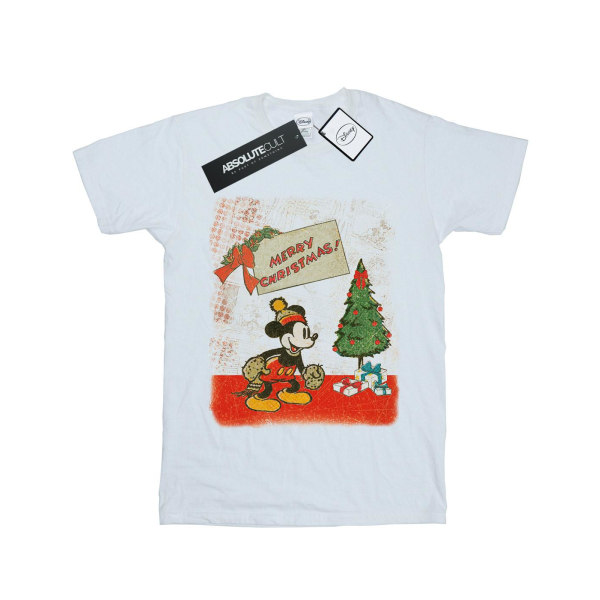 Disney Boys Musse Pigg Vintage Jul T-shirt 9-11 år W White 9-11 Years