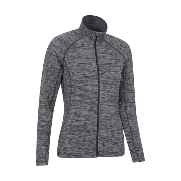 Mountain Warehouse Dam/Dam Bend & Stretch Midlayer med Full Dragkedja Black 8 UK