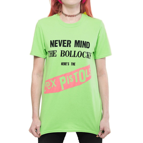 Sex Pistols Dam/Kvinnor Never Mind The Bollocks Album Bomull Green S