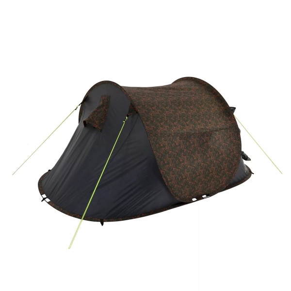 Regatta Malawi Camo 2 Person pop-up tält One Size Grape Leaf/Ma Grape Leaf/Magma Orange One Size