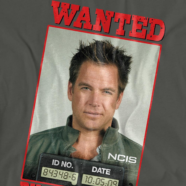 NCIS Unisex Vuxen Wanted T-Shirt S Kolgrå Charcoal S