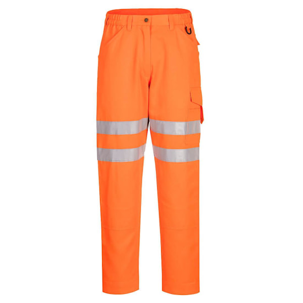 Portwest herr Eco Friendly Hi-Vis säkerhetsarbetsbyxor 30R Oran Orange 30R