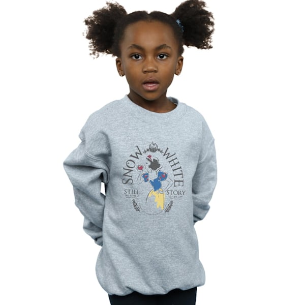 Disney Princess Girls Snow White Fairest Story Sweatshirt 7-8 år Sports Grey 7-8 Years