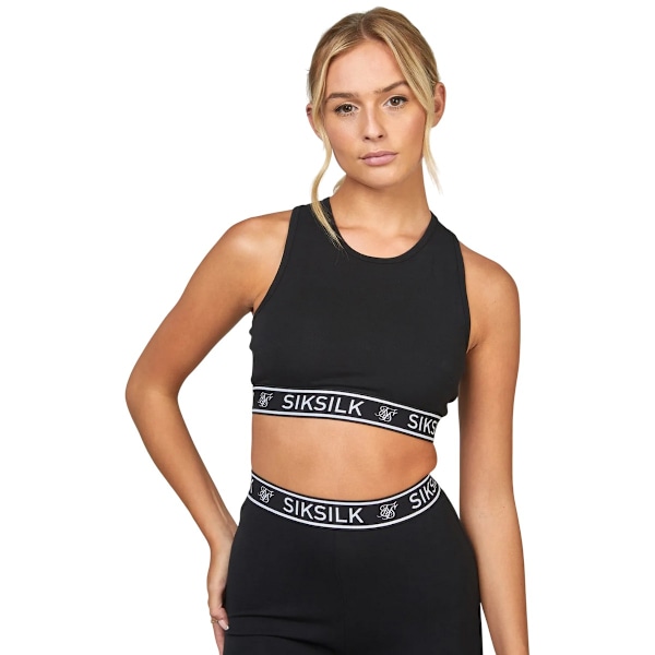 SikSilk Dam/Dam Essential Tape Sport-BH 14 UK Svart Black 14 UK