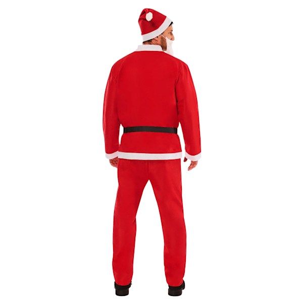 Bristol Novelty Unisex Vuxen Jultomte Kostym L-XL Röd/Vit Red/White L-XL