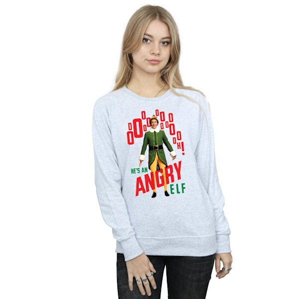 Elf Dam/Damer Angry Elf Sweatshirt XXL Sports Grey Sports Grey XXL
