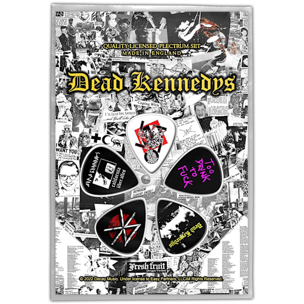 Dead Kennedys Fresh Fruit Plectrum (5-pack) En Storlek Flerfärgad Multicoloured One Size