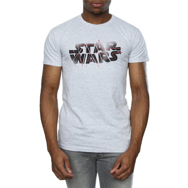 Star Wars The Last Jedi Spray Logo T-shirt S Sports Grey för män Sports Grey S