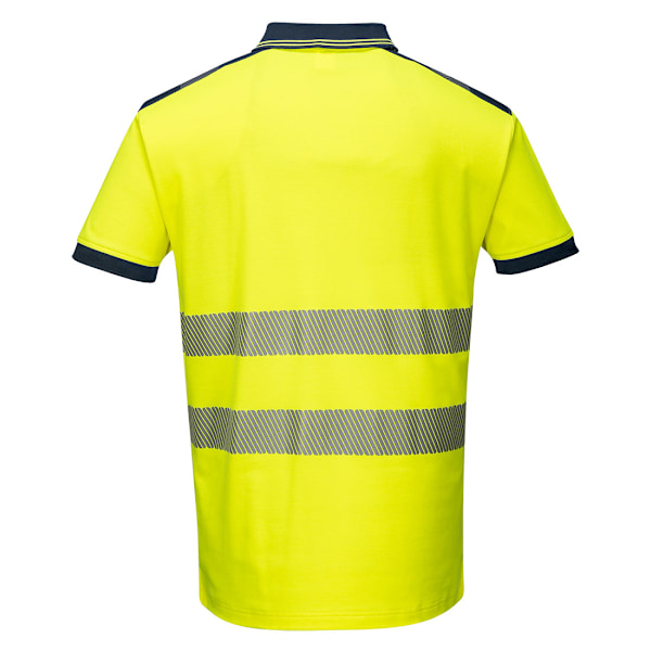 Portwest Herr PW3 Hi-Vis Comfort Polotröja M Gul/Marinblå Yellow/Navy M