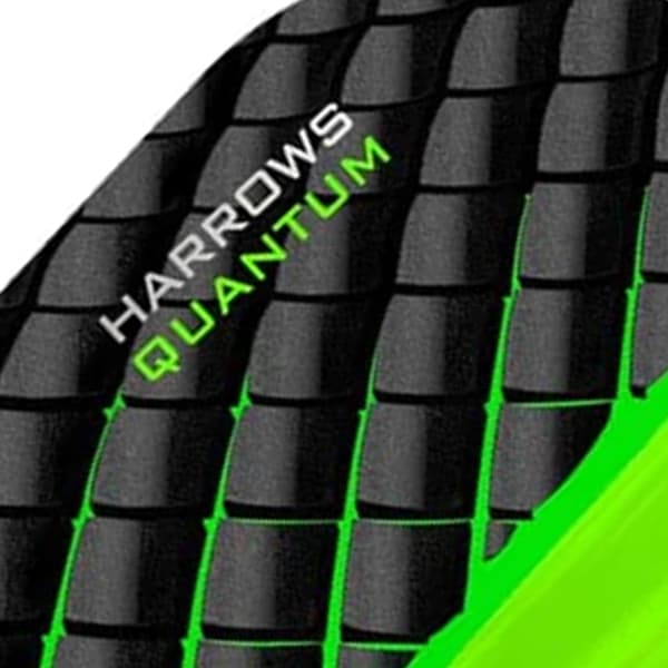 Harrows 100 Micron Quantum Dart Flights Set (3-pack) One Size Charcoal Grey/Green One Size