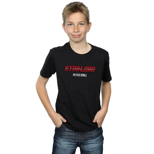 Marvel Boys Star Lord AKA Peter Quill T-shirt 12-13 år Svart Black 12-13 Years