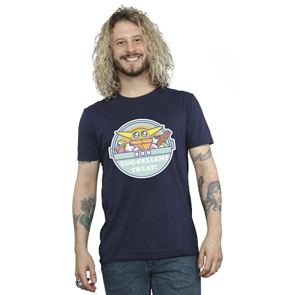 Star Wars The Mandalorian Eggcellent Easter T-shirt för män 5XL Marinblå Navy Blue 5XL