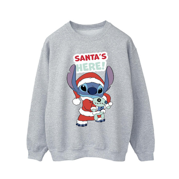 Disney Herr Lilo & Stitch Santa´s Here Sweatshirt S Sports Grey Sports Grey S