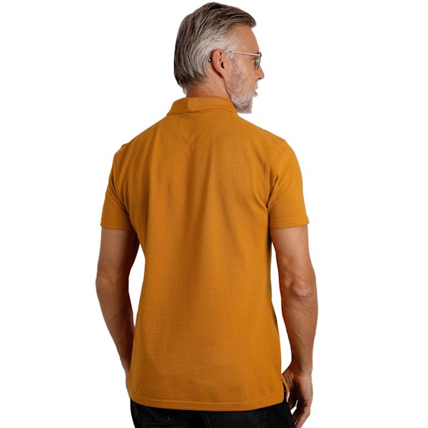 Weird Fish Mens Miles Pique Organic Polo Shirt XL Caramel Caramel XL