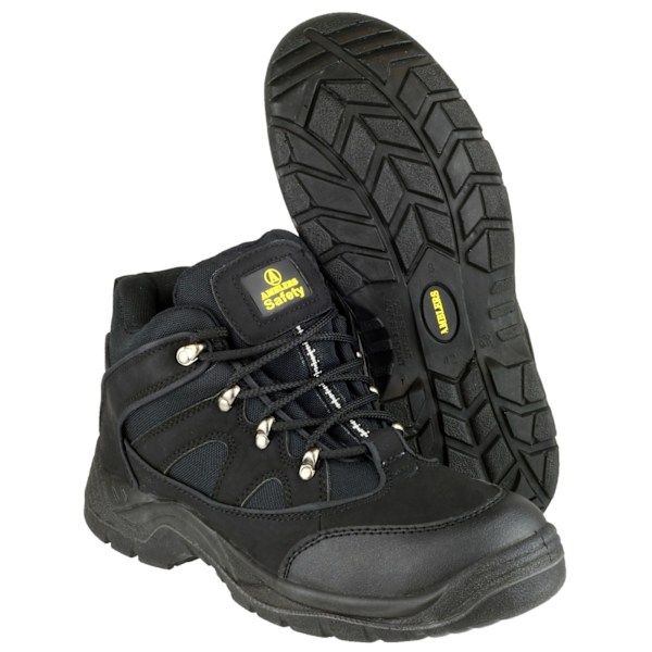 Amblers Unisex Steel FS151 SB-P Mid Boot / Herr Dam Stövlar 4 Black 4 UK