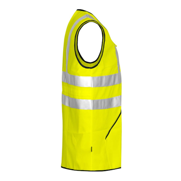 Projob Hi-Vis väst för män, en storlek, gul Yellow One Size