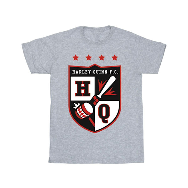 Justice League Girls Harley Quinn FC Pocket Bomull T-shirt 12-1 Sports Grey 12-13 Years