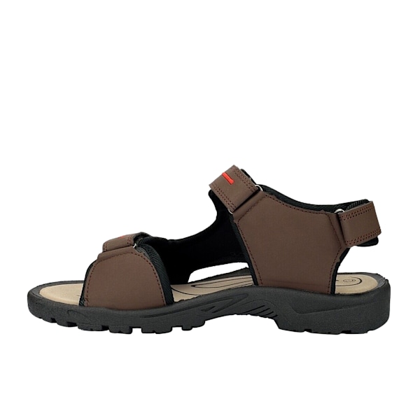 PDQ herr trippel touch fästsportssandaler 8 UK brun Brown 8 UK