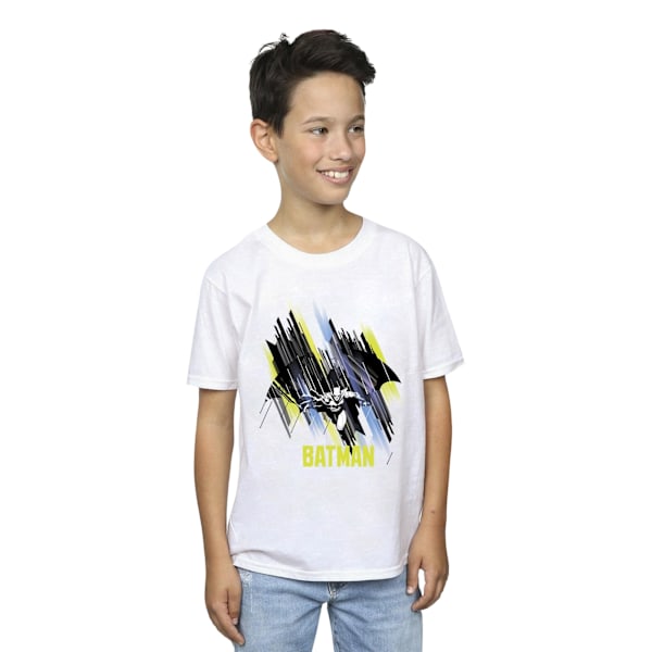 DC Comics Boys Batman Flygande Batman T-shirt 5-6 år Vit White 5-6 Years