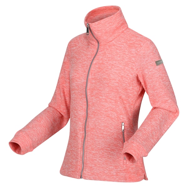 Regatta Dam/Kvinnor Azaelia Marl Full Zip Fleece Jacka 12 UK Shell Pink 12 UK