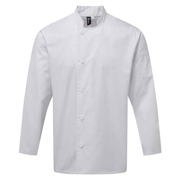 Premier Herr Essential Långärmad Kockjacka 5XL Vit White 5XL