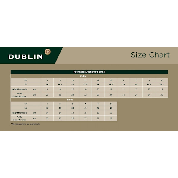 Dublin Jodhpur-stövlar i läder för vuxna, 11 UK, svart Black 11 UK
