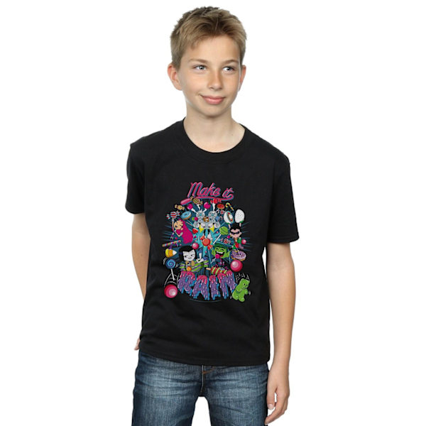 DC Comics Boys Teen Titans Go Make It Rain T-Shirt 5-6 år Bl Black 5-6 Years