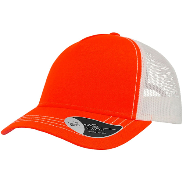 Atlantis Rapper Canvas 5 Panel Trucker Cap One Size Orange/Vit Orange/White One Size
