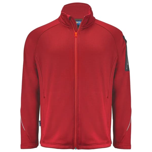 Projob Herr 3319 Microfleece Fleecejacka 4XL Röd Red 4XL