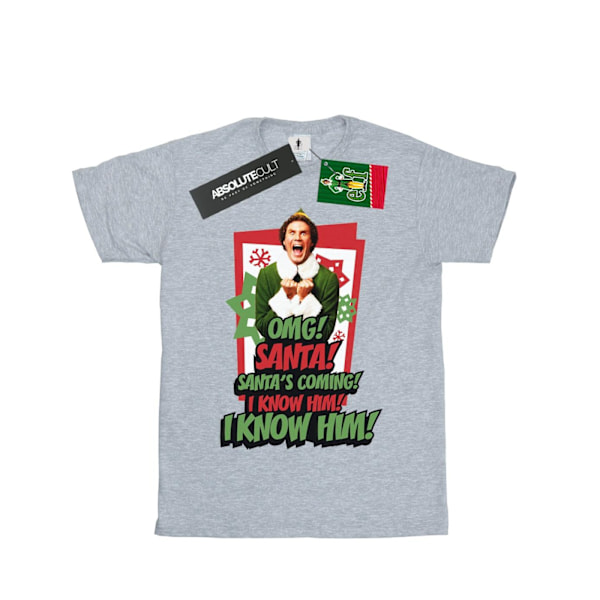 Elf Boys OMG Santa T-shirt 5-6 år Sports Grey Sports Grey 5-6 Years