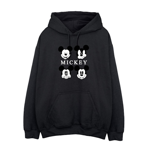 Disney Dam/Kvinnor Mickey Mouse Fyra Huvuden Hoodie S Svart Black S