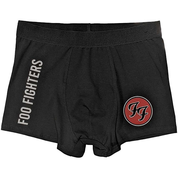 Foo Fighters Unisex Adult FF Logo Boxer Shorts M Svart Black M