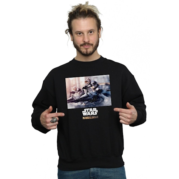 Star Wars The Mandalorian Scout Troopers Sweatshirt 3XL Svart Black 3XL