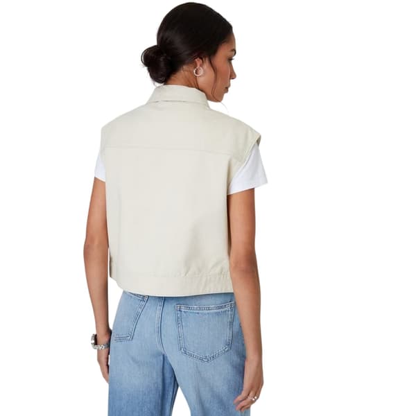 Threadbare Dam/Dam Lucky Ärmlös Jeansjacka 14 UK Ec Ecru 14 UK