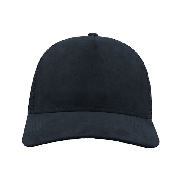 Atlantis Rapper Faux Suede 5 Panel Trucker Cap One Size Navy Navy One Size