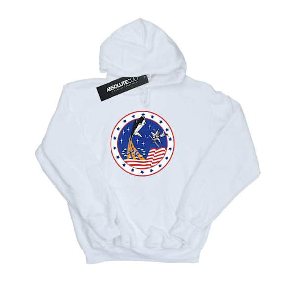 NASA Classic Rocket 76 Hoodie 3XL Vit White 3XL