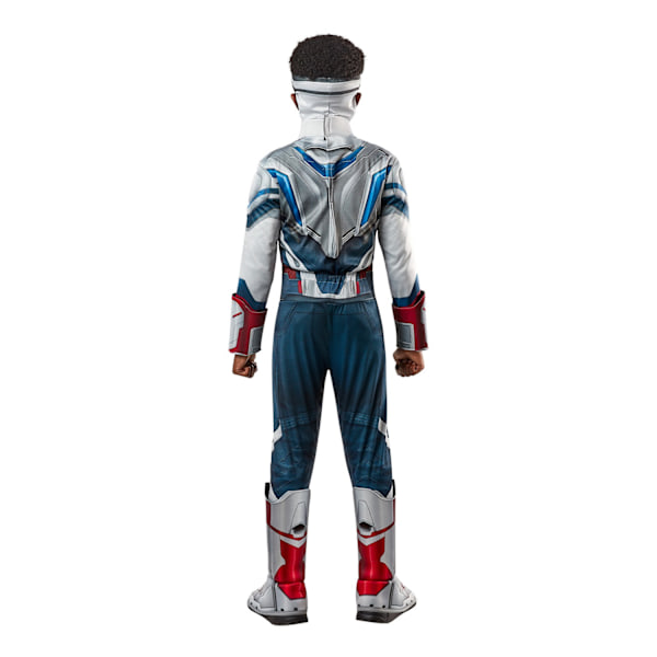 The Falcon and The Winter Soldier Boys Dlx Costume L Blå/Grå/ Blue/Grey/Red L