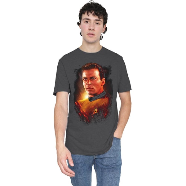 Star Trek: The Original Series Unisex Vuxen Episk Captain Kirk T-shirt Charcoal S