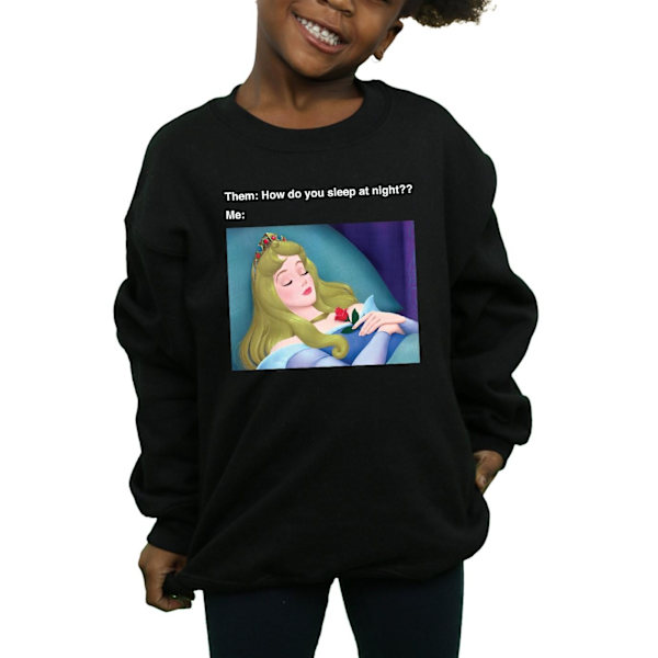 Disney Girls Sleeping Beauty Meme Sweatshirt 12-13 år Svart Black 12-13 Years