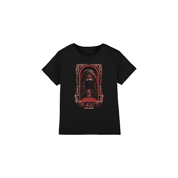 Star Wars: The Acolyte Barn- & Flickor-T-shirt med Art Deco-Mask 9 Black 9-10 Years
