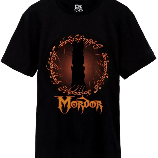 Sagan om ringen Herr Mordor T-shirt 3XL Svart/Orange Black/Orange 3XL