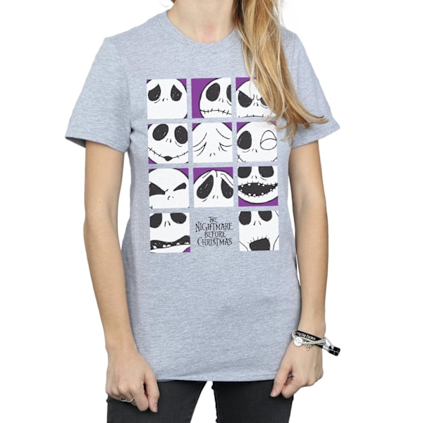 Disney Dam/Kvinnor Mardrömmen Innan Jul Många Ansikten Av J Sports Grey XXL