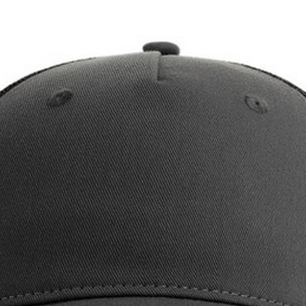 Atlantis Unisex Adult Zion 6 Panel Recycled Trucker Cap One Size Dark Grey/Black One Size