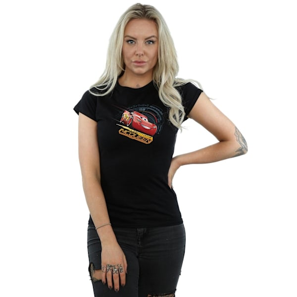 Cars Dam/Damer Blixten McQueen Bomull T-shirt M Svart Black M