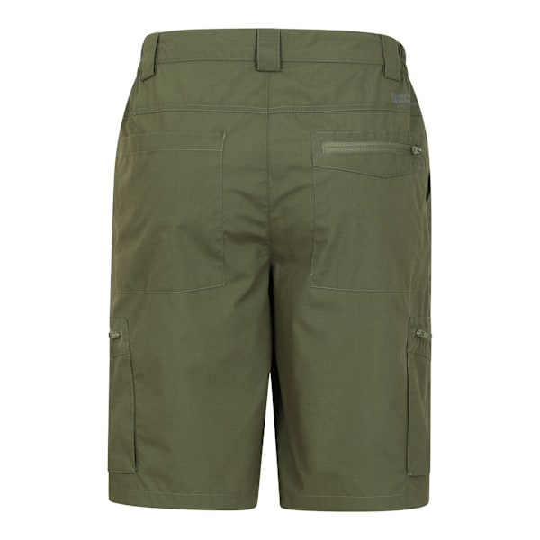 Mountain Warehouse Trek Shorts för Män 34R Khakigrön Khaki Green 34R