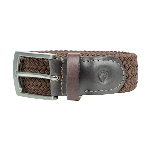 Hy Unisex Vuxen Elastisk Vävd Bälte L-XL Brun Brown L-XL