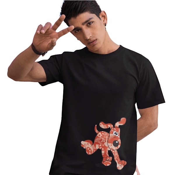 Wallace och Gromit Unisex Gears T-shirt M Svart Black M